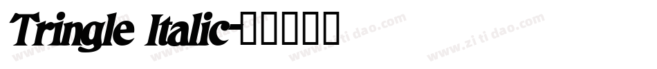 Tringle Italic字体转换